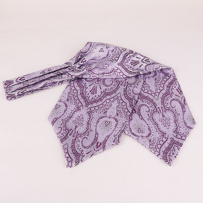 Linbaiway Luxury ανδρική γραβάτα Ascot Paisley Floral Jacquard Πλεκτή μεταξωτή γραβάτα Self Cravat Γραβάτα λαιμό πουκάμισο Cravat Custom logo