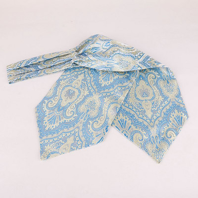 Linbaiway Luxury ανδρική γραβάτα Ascot Paisley Floral Jacquard Πλεκτή μεταξωτή γραβάτα Self Cravat Γραβάτα λαιμό πουκάμισο Cravat Custom logo