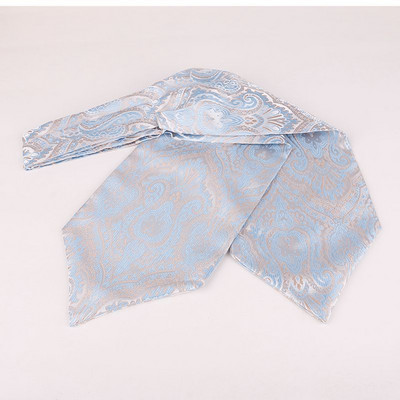 Linbaiway Luxury ανδρική γραβάτα Ascot Paisley Floral Jacquard Πλεκτή μεταξωτή γραβάτα Self Cravat Γραβάτα λαιμό πουκάμισο Cravat Custom logo