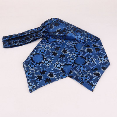 Linbaiway Luxury ανδρική γραβάτα Ascot Paisley Floral Jacquard Πλεκτή μεταξωτή γραβάτα Self Cravat Γραβάτα λαιμό πουκάμισο Cravat Custom logo