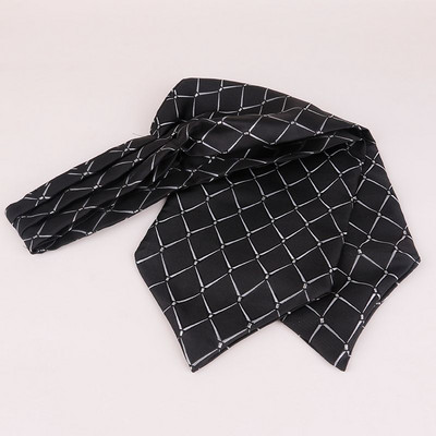 Linbaiway Luxury ανδρική γραβάτα Ascot Paisley Floral Jacquard Πλεκτή μεταξωτή γραβάτα Self Cravat Γραβάτα λαιμό πουκάμισο Cravat Custom logo