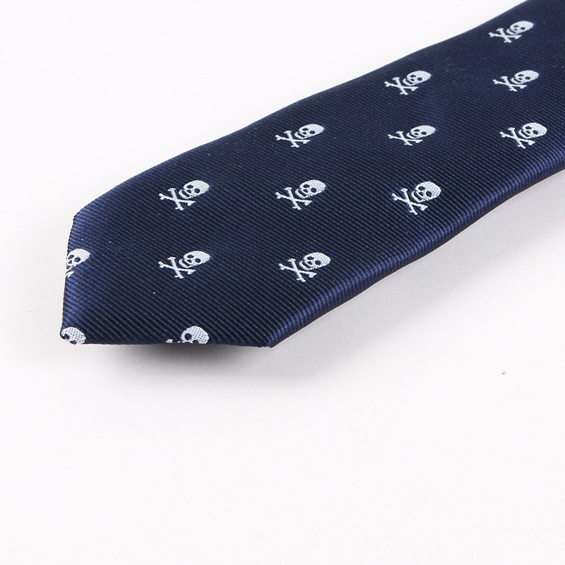 6cm Halloweeni lips Mood Meeste polüestrist pealuu jalgratas kitsad lipsud vabaaja merevärvi lipsud peoülikond särk krae tarvikud