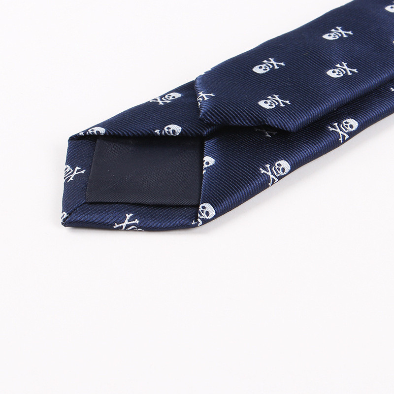 6cm Halloweeni lips Mood Meeste polüestrist pealuu jalgratas kitsad lipsud vabaaja merevärvi lipsud peoülikond särk krae tarvikud