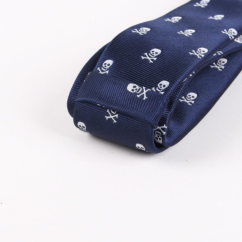 6cm Halloweeni lips Mood Meeste polüestrist pealuu jalgratas kitsad lipsud vabaaja merevärvi lipsud peoülikond särk krae tarvikud