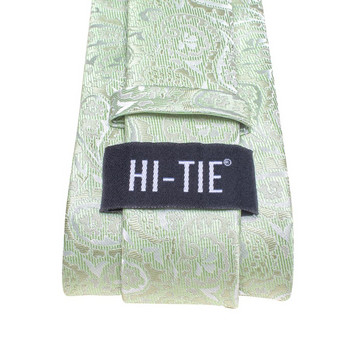 Sage Green Paisley 2022 New Fashion Brand Γραβάτες για άντρες Σετ γραβάτα γάμου Handky μανικετόκουμπα δώρο Χονδρική γραβάτα