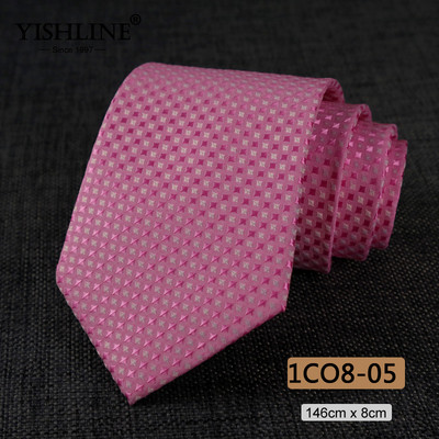 YISHLINE 8cm férfi nyakkendő Jacquard Arrow Klasszikus nyakkendő Ascot W Férfi Csíkos Virágos Üzleti Vőlegény nyakkendő Esküvői Kiegészítők