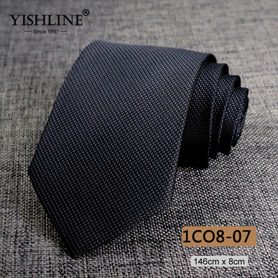 YISHLINE 8cm férfi nyakkendő Jacquard Arrow Klasszikus nyakkendő Ascot W Férfi Csíkos Virágos Üzleti Vőlegény nyakkendő Esküvői Kiegészítők