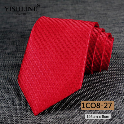 YISHLINE 8cm férfi nyakkendő Jacquard Arrow Klasszikus nyakkendő Ascot W Férfi Csíkos Virágos Üzleti Vőlegény nyakkendő Esküvői Kiegészítők