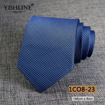 YISHLINE 8cm férfi nyakkendő Jacquard Arrow Klasszikus nyakkendő Ascot W Férfi Csíkos Virágos Üzleti Vőlegény nyakkendő Esküvői Kiegészítők