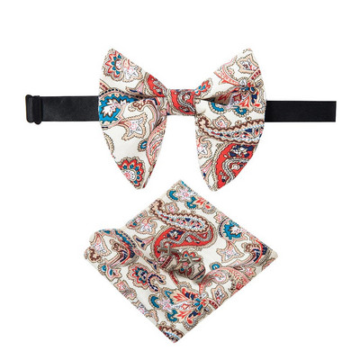 Ricnais, nou sosire, catifea, papion mari pentru bărbați, batiste solide, butoni, set papion, roșu, galben, pentru nuntă