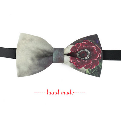 Papion cu imprimare Van Gogh Papion Moda Bărbați Femei Nuntă Afaceri Noaptea înstelată Papion cu imprimeu la modă Van Gogh