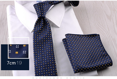 GUSLESON férfi pontnyomtató nyakkendő, négyzet alakú szett 7 cm-es nyakkendő, üzleti Gravata férfi nyakkendő, üzleti parti esküvői kiegészítők