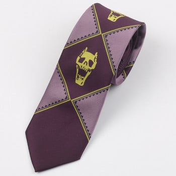 Ιαπωνικό Anime JoJo\'s Bizarre Adventure Tie Cosplay Kira Yoshikage KILLER QUEEN Skull Unisex αξεσουάρ λαιμού Δώρο για στολές