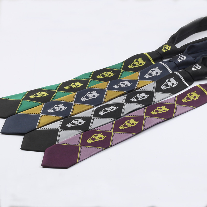 Japan Anime JoJo's Bizarre Adventure Tie Cosplay Kira Yoshikage KRALJICA UBICA Lubanja Unisex Neck Accessoies Costume Prop Poklon