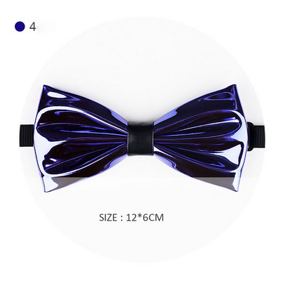 Új divatos ultra fényes arany csokornyakkendők pu bőr éjszakai bolt színpadi műsorvezetője, férfi nyakkendő, férfi kiegészítők 2019