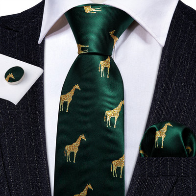 Barry.Wang lila selyem denevér nyakkendő férfiaknak Újdonság állat fekete csíkos Ncektie zseb négyzet mandzsettagomb készlet esküvői parti FA-6210