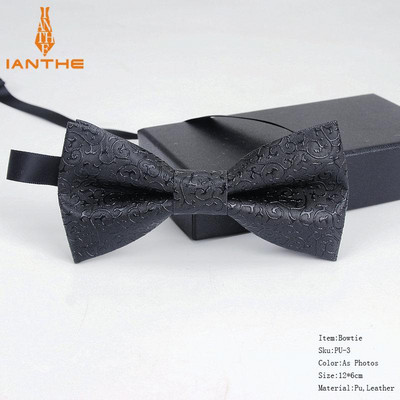 2020 vadonatúj divatos pu bőr geometriai piros arany csokornyakkendő női nyakkendő felnőtteknek luxus Cravate Homme esküvői parti nyakkendő férfiaknak