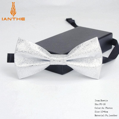 2020 vadonatúj divatos pu bőr geometriai piros arany csokornyakkendő női nyakkendő felnőtteknek luxus Cravate Homme esküvői parti nyakkendő férfiaknak