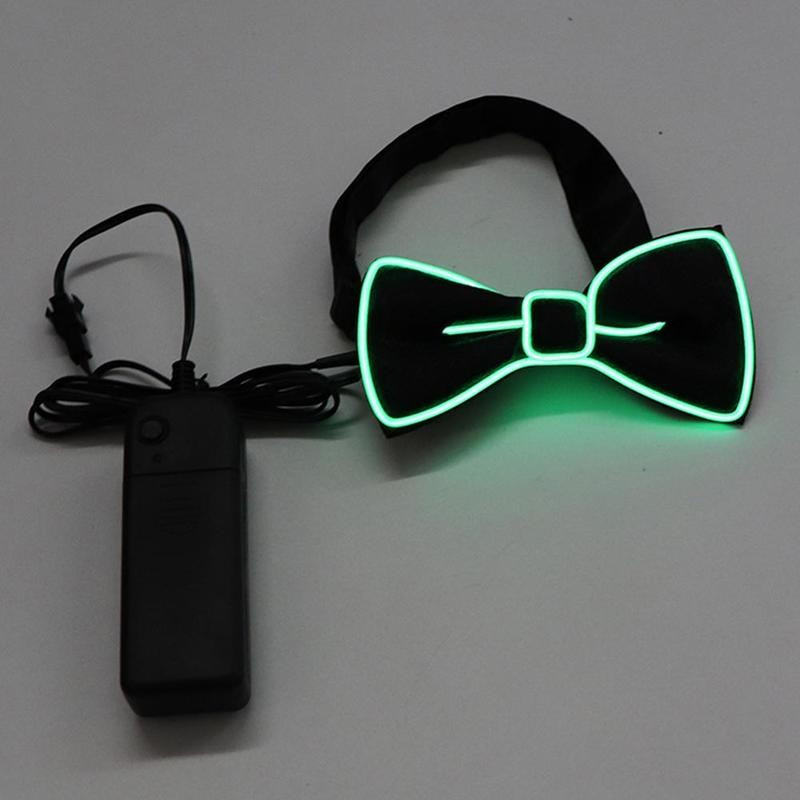 7 színű LED csokornyakkendő, kiváló minőségű divatos villogó csokornyakkendő, 2 aa elemmel világít, férfiaknak házassági ajándék parti kellékek