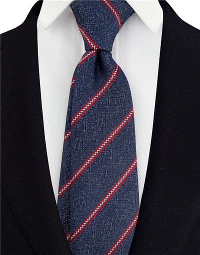 Cravate cu dungi gri pentru bărbați Cravată de mătase Verde 8 cm lățime Cravate de nuntă pentru bărbați Albastru Cravată de afaceri Cravată roșie A145