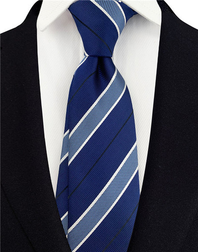 Cravate cu dungi gri pentru bărbați Cravată de mătase Verde 8 cm lățime Cravate de nuntă pentru bărbați Albastru Cravată de afaceri Cravată roșie A145