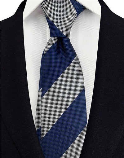 Cravate cu dungi gri pentru bărbați Cravată de mătase Verde 8 cm lățime Cravate de nuntă pentru bărbați Albastru Cravată de afaceri Cravată roșie A145