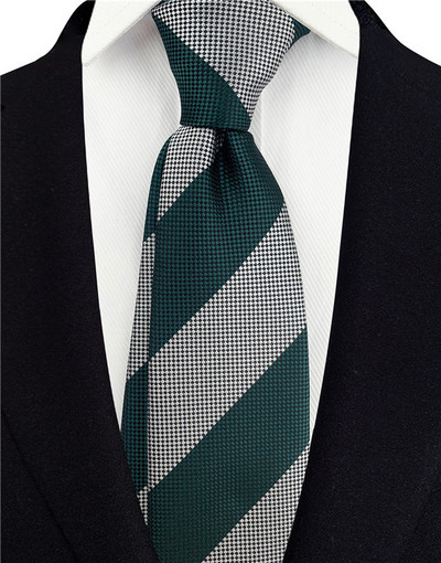 Cravate cu dungi gri pentru bărbați Cravată de mătase Verde 8 cm lățime Cravate de nuntă pentru bărbați Albastru Cravată de afaceri Cravată roșie A145