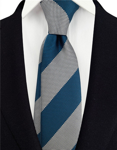 Cravate cu dungi gri pentru bărbați Cravată de mătase Verde 8 cm lățime Cravate de nuntă pentru bărbați Albastru Cravată de afaceri Cravată roșie A145