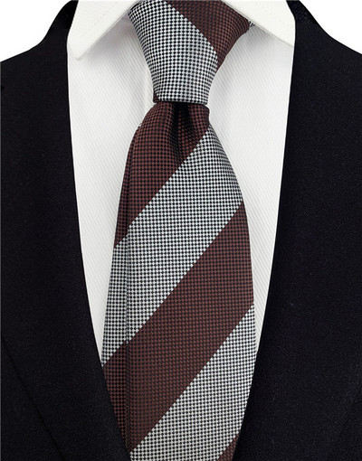 Cravate cu dungi gri pentru bărbați Cravată de mătase Verde 8 cm lățime Cravate de nuntă pentru bărbați Albastru Cravată de afaceri Cravată roșie A145