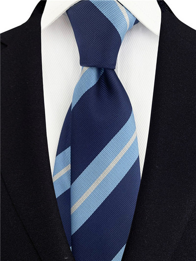 Cravate cu dungi gri pentru bărbați Cravată de mătase Verde 8 cm lățime Cravate de nuntă pentru bărbați Albastru Cravată de afaceri Cravată roșie A145