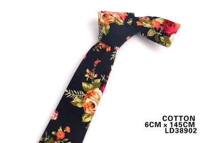 Vyriški kaklaraiščiai Medvilniniai kaklaraiščiai Vyrams Moterims Formalus gėlių rašto kaklaraištis vestuvių vakarėliui Lieknas jaunikio kaklaraištis Corbatas Hombre Cravat