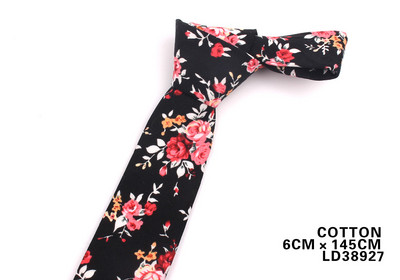 Vyriški kaklaraiščiai Medvilniniai kaklaraiščiai Vyrams Moterims Formalus gėlių rašto kaklaraištis vestuvių vakarėliui Lieknas jaunikio kaklaraištis Corbatas Hombre Cravat