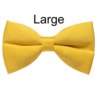Prilagodljive jarkožute leptir-mašne za muškarce i dječake za svatove Luksuzni jednobojni dodaci za muškarce s leptir-mašnom za oca i sina
