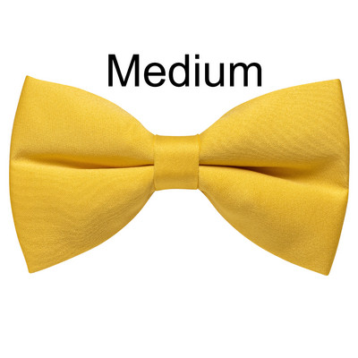Prilagodljive jarkožute leptir-mašne za muškarce i dječake za svatove Luksuzni jednobojni dodaci za muškarce s leptir-mašnom za oca i sina