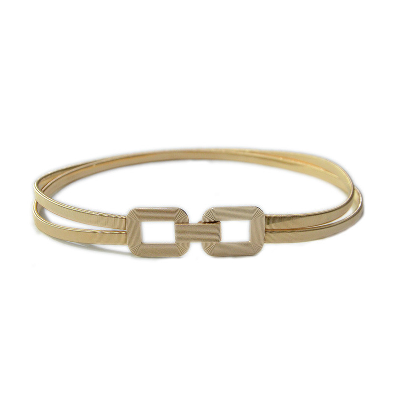 Novi luksuzni rastezljivi remen sa zlatnom kopčom, ženski modni retro pojasevi s tankom metalnom kopčom, ženski pojas za traperice 2022.