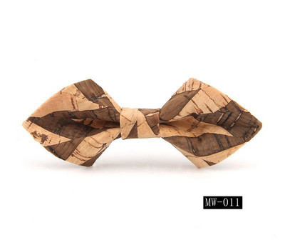 GUSLESON újdonság divat tömör parafa fa hegyes csokornyakkendő férfiaknak Esküvői party Férfi Ajándék kiegészítők Nyakkendő Kézzel készített Gravata