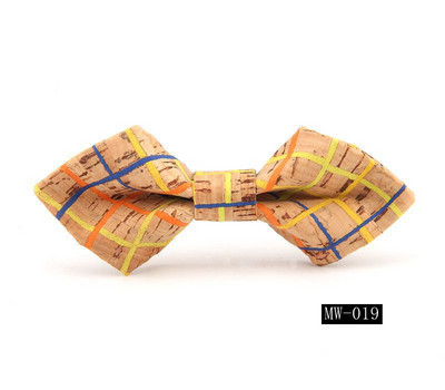 GUSLESON újdonság divat tömör parafa fa hegyes csokornyakkendő férfiaknak Esküvői party Férfi Ajándék kiegészítők Nyakkendő Kézzel készített Gravata