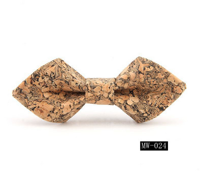 GUSLESON újdonság divat tömör parafa fa hegyes csokornyakkendő férfiaknak Esküvői party Férfi Ajándék kiegészítők Nyakkendő Kézzel készített Gravata