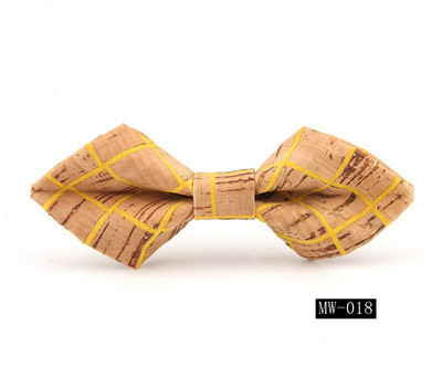 GUSLESON újdonság divat tömör parafa fa hegyes csokornyakkendő férfiaknak Esküvői party Férfi Ajándék kiegészítők Nyakkendő Kézzel készített Gravata