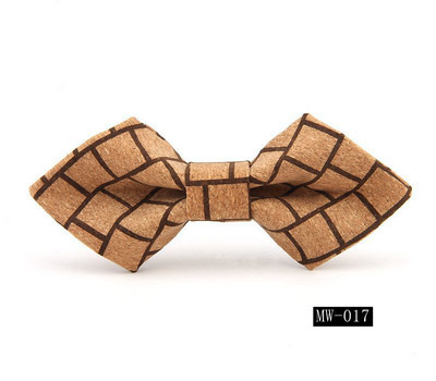 GUSLESON újdonság divat tömör parafa fa hegyes csokornyakkendő férfiaknak Esküvői party Férfi Ajándék kiegészítők Nyakkendő Kézzel készített Gravata