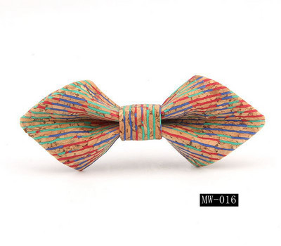 GUSLESON újdonság divat tömör parafa fa hegyes csokornyakkendő férfiaknak Esküvői party Férfi Ajándék kiegészítők Nyakkendő Kézzel készített Gravata