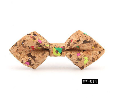 GUSLESON újdonság divat tömör parafa fa hegyes csokornyakkendő férfiaknak Esküvői party Férfi Ajándék kiegészítők Nyakkendő Kézzel készített Gravata