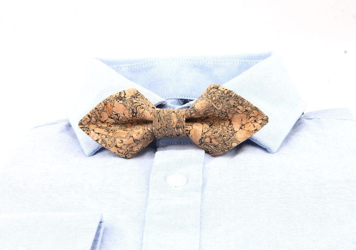 GUSLESON újdonság divat tömör parafa fa hegyes csokornyakkendő férfiaknak Esküvői party Férfi Ajándék kiegészítők Nyakkendő Kézzel készített Gravata