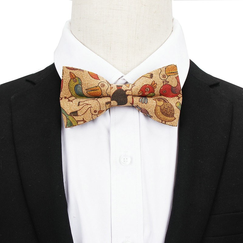 Marka Elegantna muška vintage leptir leptir leptir s motivom cvijeća i ptica za muškarce Vjenčanje, ležerne životinje Retro drvena leptir leptir leptir dodaci