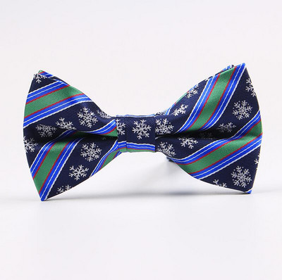GUSLESON Božićne leptir mašne za muškarce Snježni čovjek Tree Pattern Festival Tema leptir mašne Kravata Modne ležerne leptir mašne Muški darovi