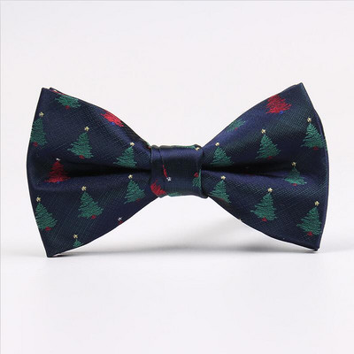 GUSLESON Božićne leptir mašne za muškarce Snježni čovjek Tree Pattern Festival Tema leptir mašne Kravata Modne ležerne leptir mašne Muški darovi