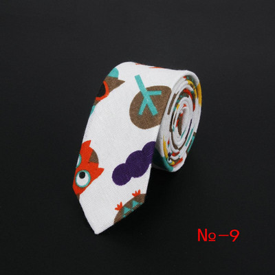 Lanena pamučna crtana kravata za muškarce Žene Uska kravata za vjenčanje Ležerne životinjske kravate Klasična odijela Smiješne tanke kravate