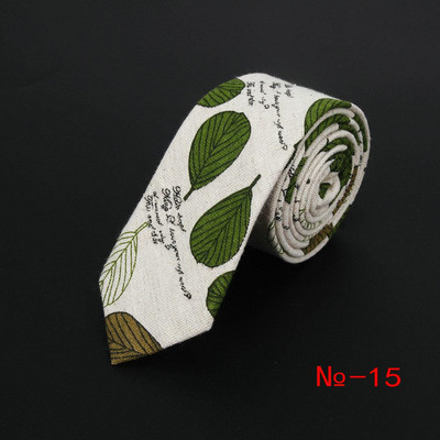 Lanena pamučna crtana kravata za muškarce Žene Uska kravata za vjenčanje Ležerne životinjske kravate Klasična odijela Smiješne tanke kravate