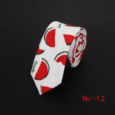 Lanena pamučna crtana kravata za muškarce Žene Uska kravata za vjenčanje Ležerne životinjske kravate Klasična odijela Smiješne tanke kravate