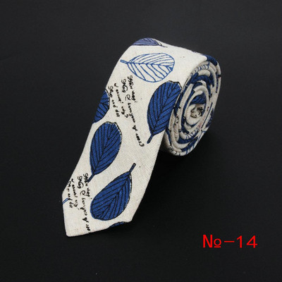 Lanena pamučna crtana kravata za muškarce Žene Uska kravata za vjenčanje Ležerne životinjske kravate Klasična odijela Smiješne tanke kravate